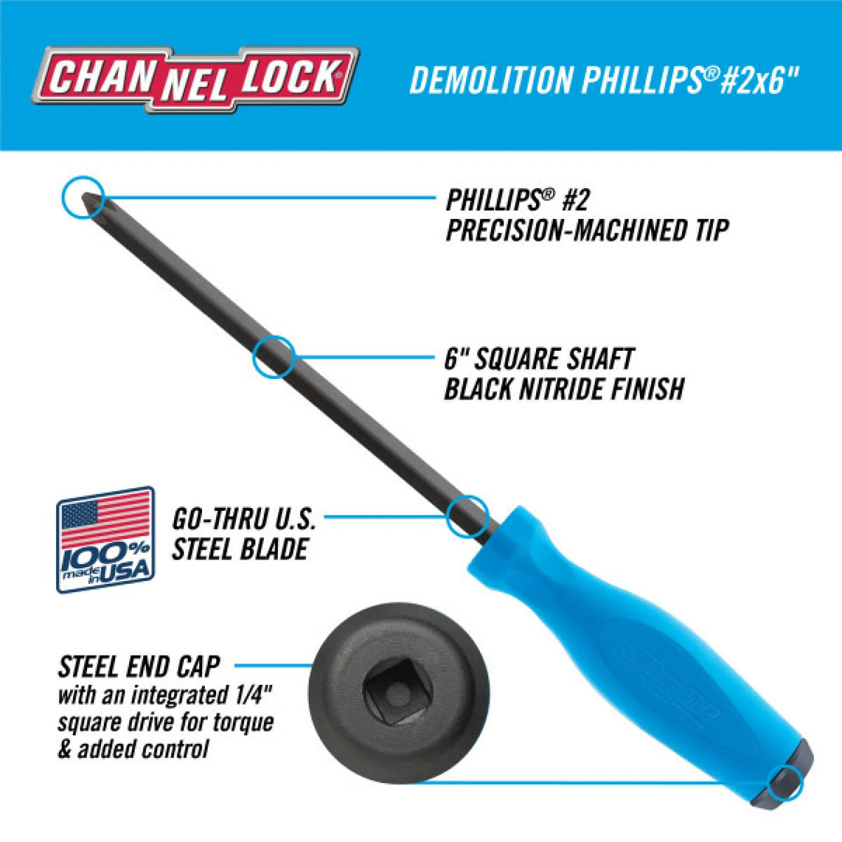 CHANNELLOCK DS-2H 2-Piece Demolition Driver Set