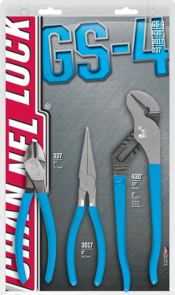 CHANNELLOCK GS-4 3-Piece Pliers Set - Tool Leaks