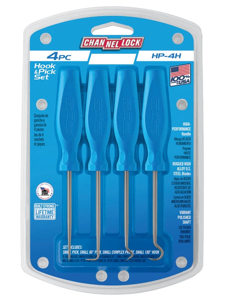 CHANNELLOCK HP-4H 4-Piece Precision Hook & Pick Set