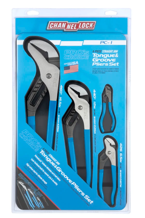 CHANNELLOCK PC-1 4-Piece Pro's Choice Tool Set