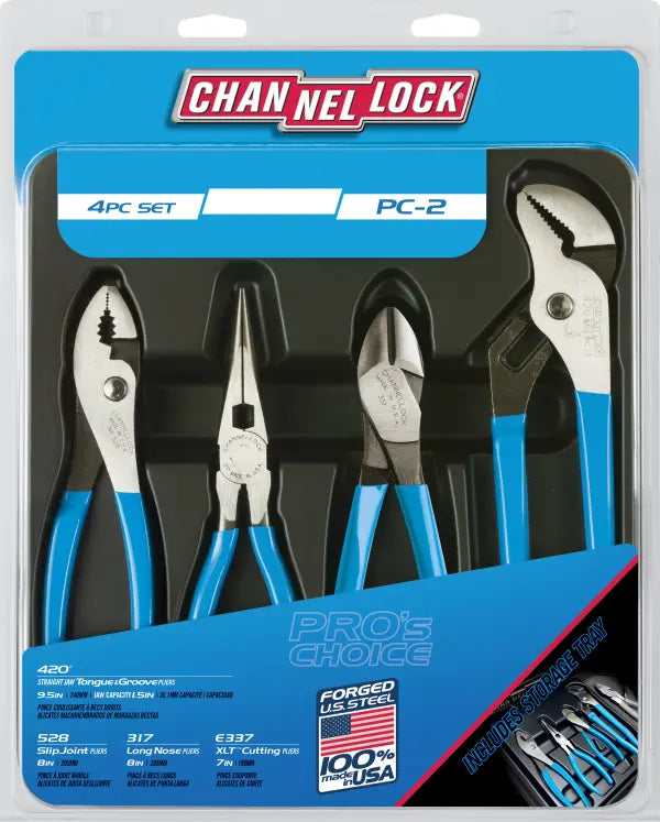 CHANNELLOCK PC-2 4-Piece Pro's Choice Tool Set