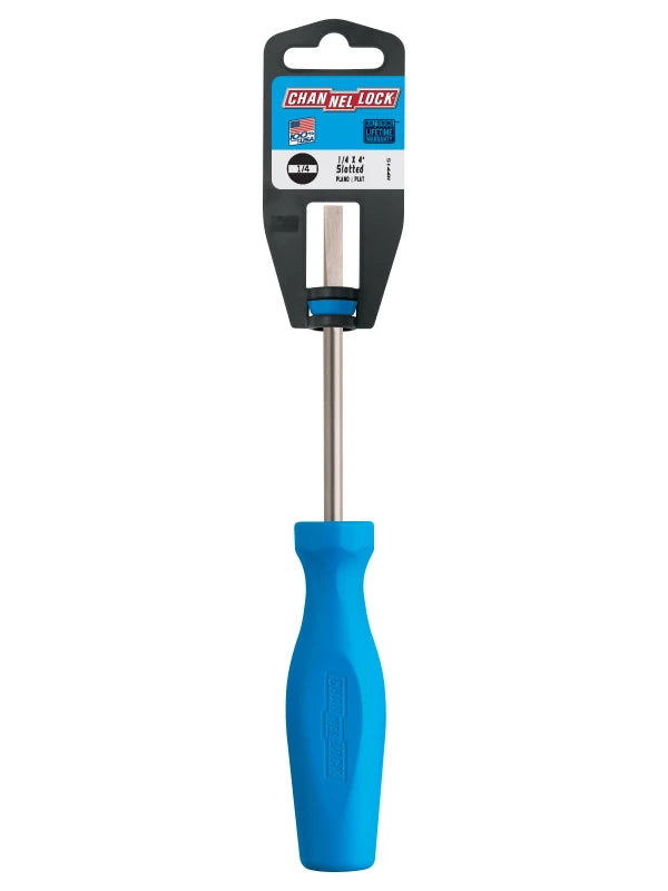 CHANNELLOCK S144H Slotted 1/4" x 4" Screwdriver