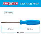 CHANNELLOCK S183H Slotted 1/8" x 3" Screwdriver - Tool Leaks