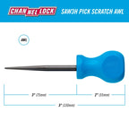 CHANNELLOCK SAW3H Pick Scratch Awl x 3" Stubby - Tool Leaks