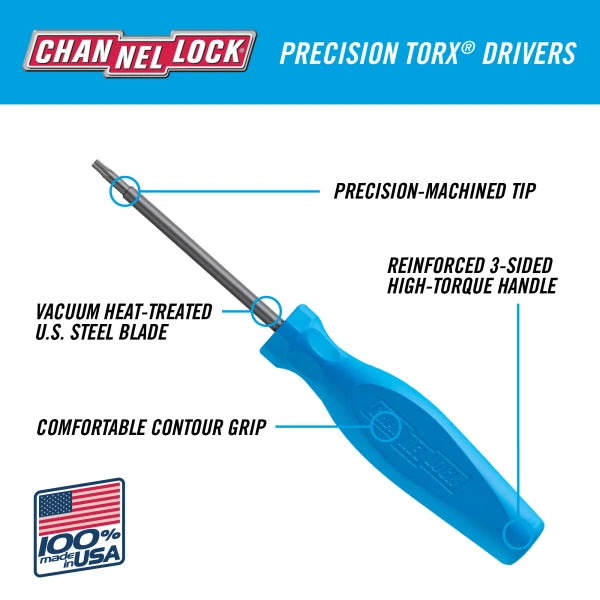 CHANNELLOCK T062H Torx T6 x 2" Screwdriver