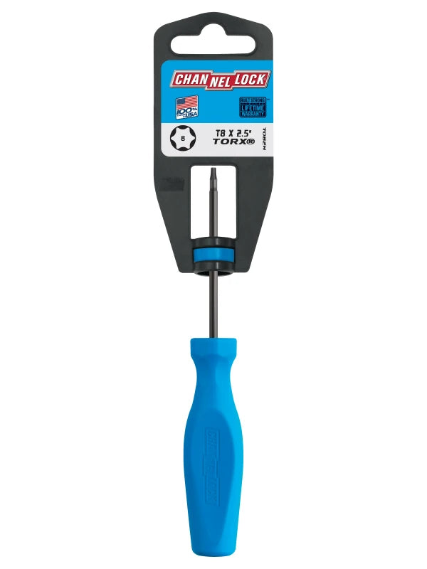 CHANNELLOCK T082H Torx T8 x 2.5" Screwdriver