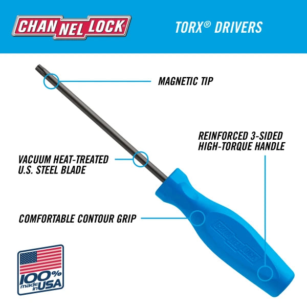 CHANNELLOCK T254H Torx T25 x 4" Screwdriver