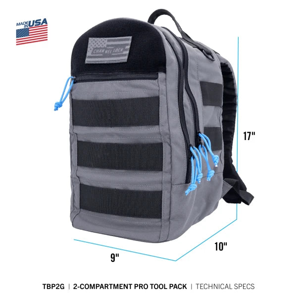 CHANNELLOCK TBP2G PRO LRG 2-Compartment Tool Pack
