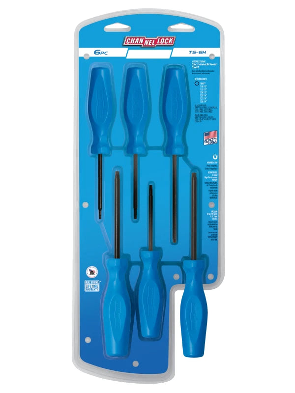 CHANNELLOCK TS-6H 6-Piece Standard TORX Driver Set - Tool Leaks
