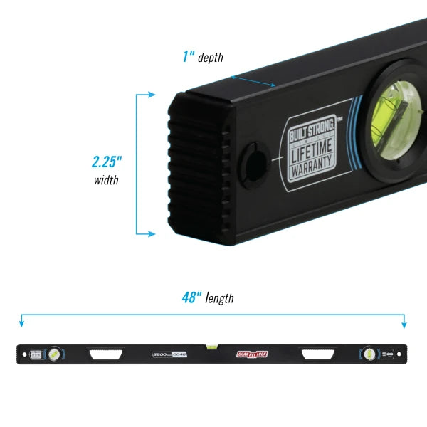 CHANNELLOCK 5200-0048 48" Professional Grade Box Level