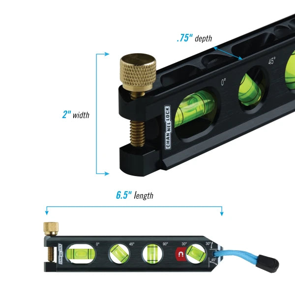 CHANNELLOCK 6200-0065 6.5" Electricians Billet torpedo Level