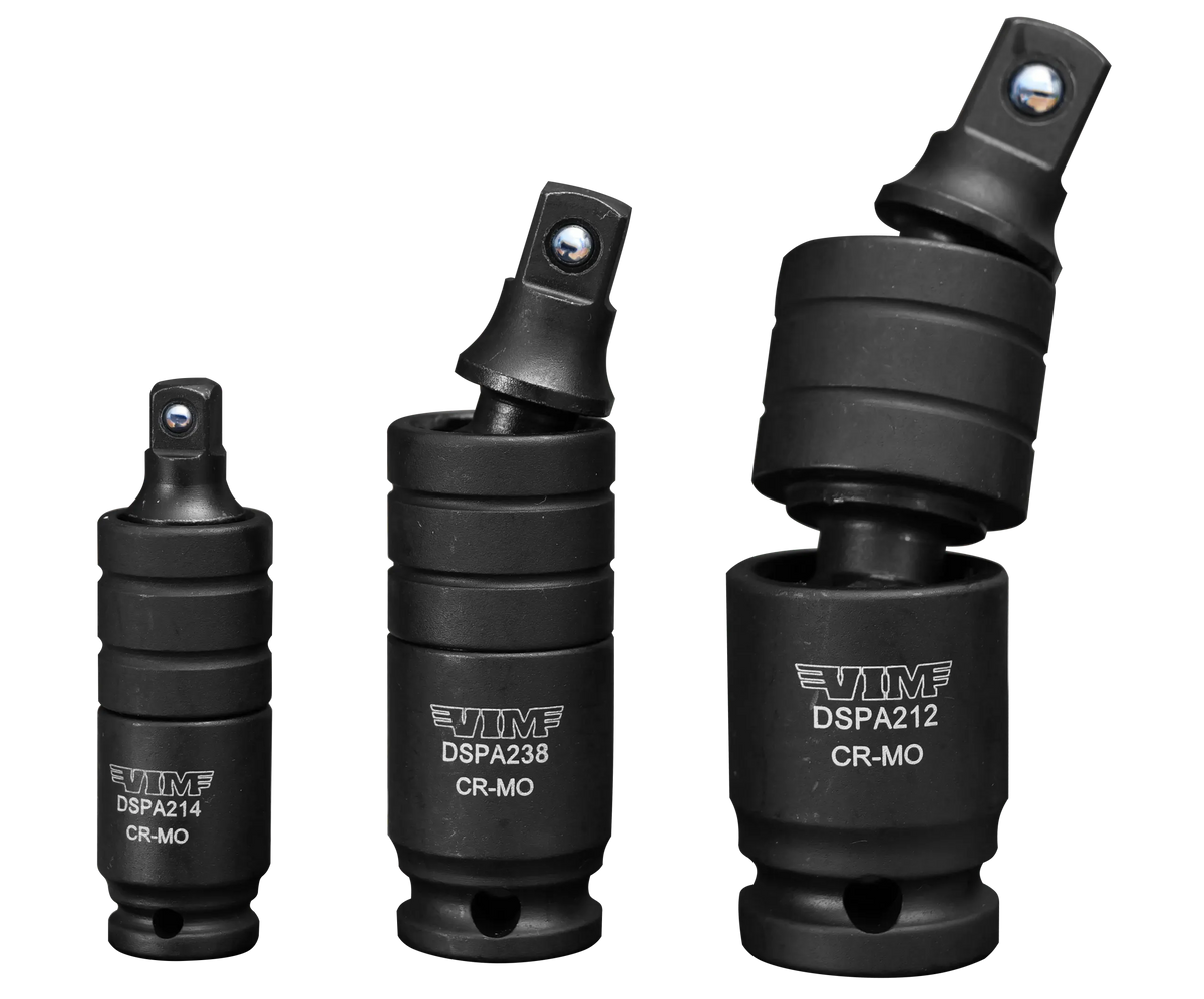 VIM Tools DSPA200 3-Piece Impact Dual Swivel Pinless Adapter Set