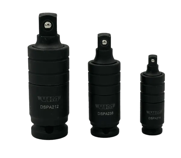VIM Tools DSPA200 3-Piece Impact Dual Swivel Pinless Adapter Set