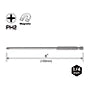 VESSEL NTPH2150P10K NECK TORSION Power Bit +2x150mm 10-Piece (Bulk)