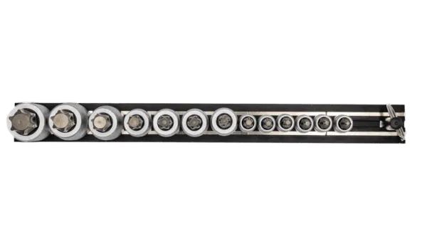 VIM Tools TMS-TORX Elite 13-Piece Torx Set, T10 through T70, package on a Black Magrail
