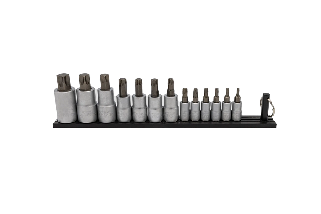 VIM Tools TMS-TORX Elite 13-Piece Torx Set, T10 through T70, package on a Black Magrail - Tool Leaks