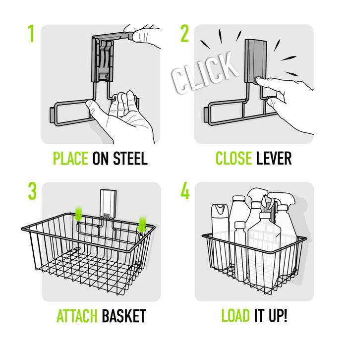 Gator Magnetics 300054 12" Small Black Basket
