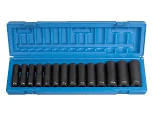 Grey Pneumatic 1412MD 14-Piece 1/2" Drive Metric Deep Socket Set - Tool Leaks