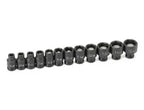 Grey Pneumatic 9712MG 12-Piece 1/4" Drive Metric Magnetic Impact Socket Set - Tool Leaks
