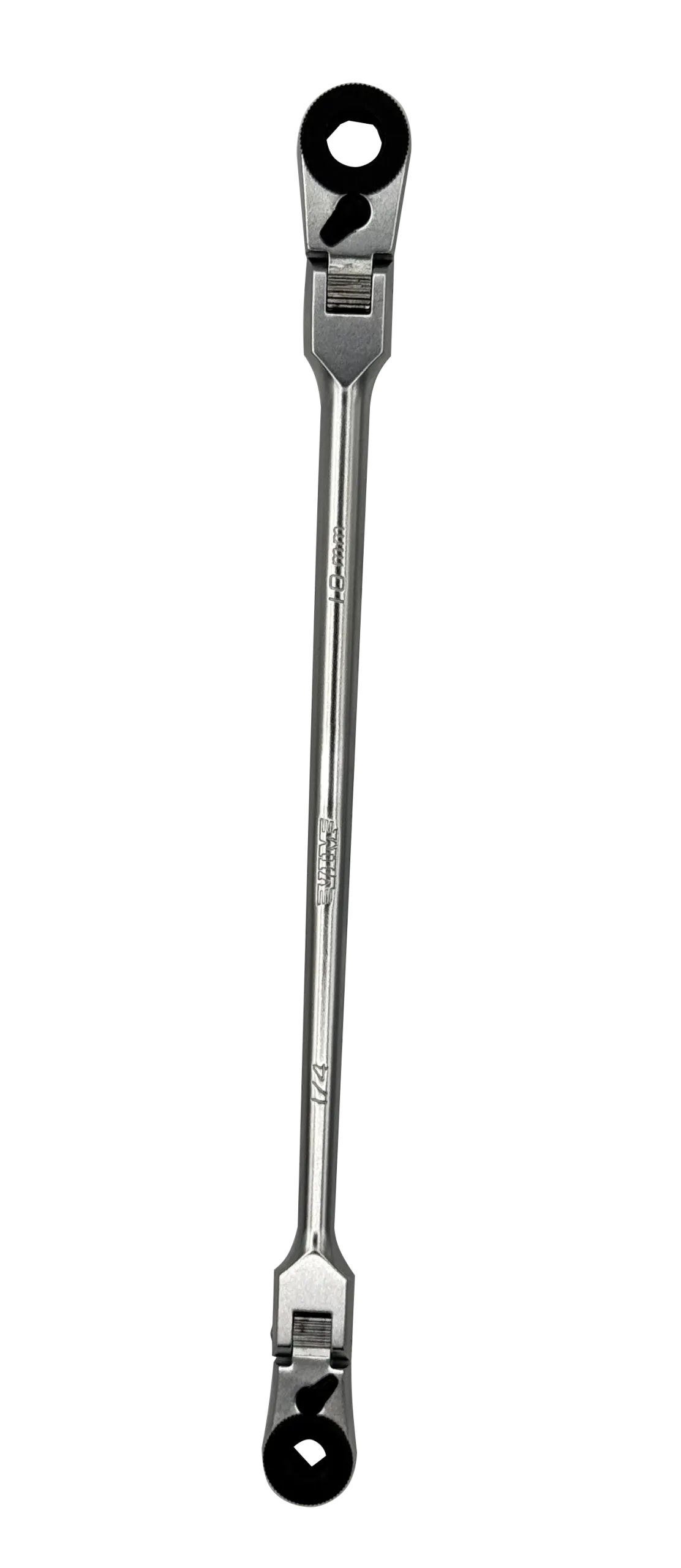 VIM Tools HBR1046A 1/4" x 10mm Double Flex-Head Bit Ratchet with Drive Adapters