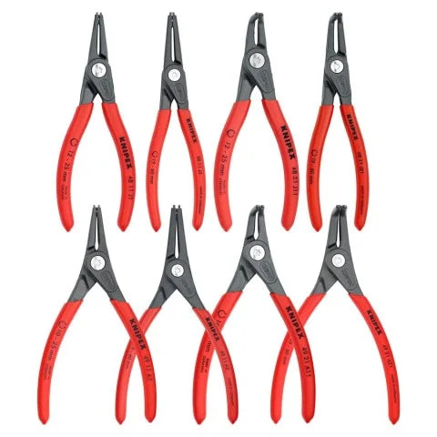 KNIPEX 00 19 58 V02 8-Piece Precision Snap Ring Pliers Set