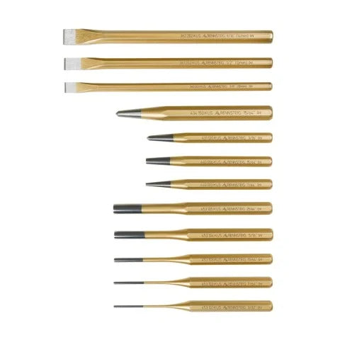 KNIPEX 9R 400 012 12-Piece Punch & Chisel Set - Tool Leaks