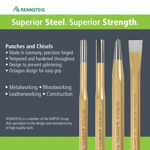 KNIPEX 9R 400 006 6-Piece Punch & Chisel Set - Tool Leaks
