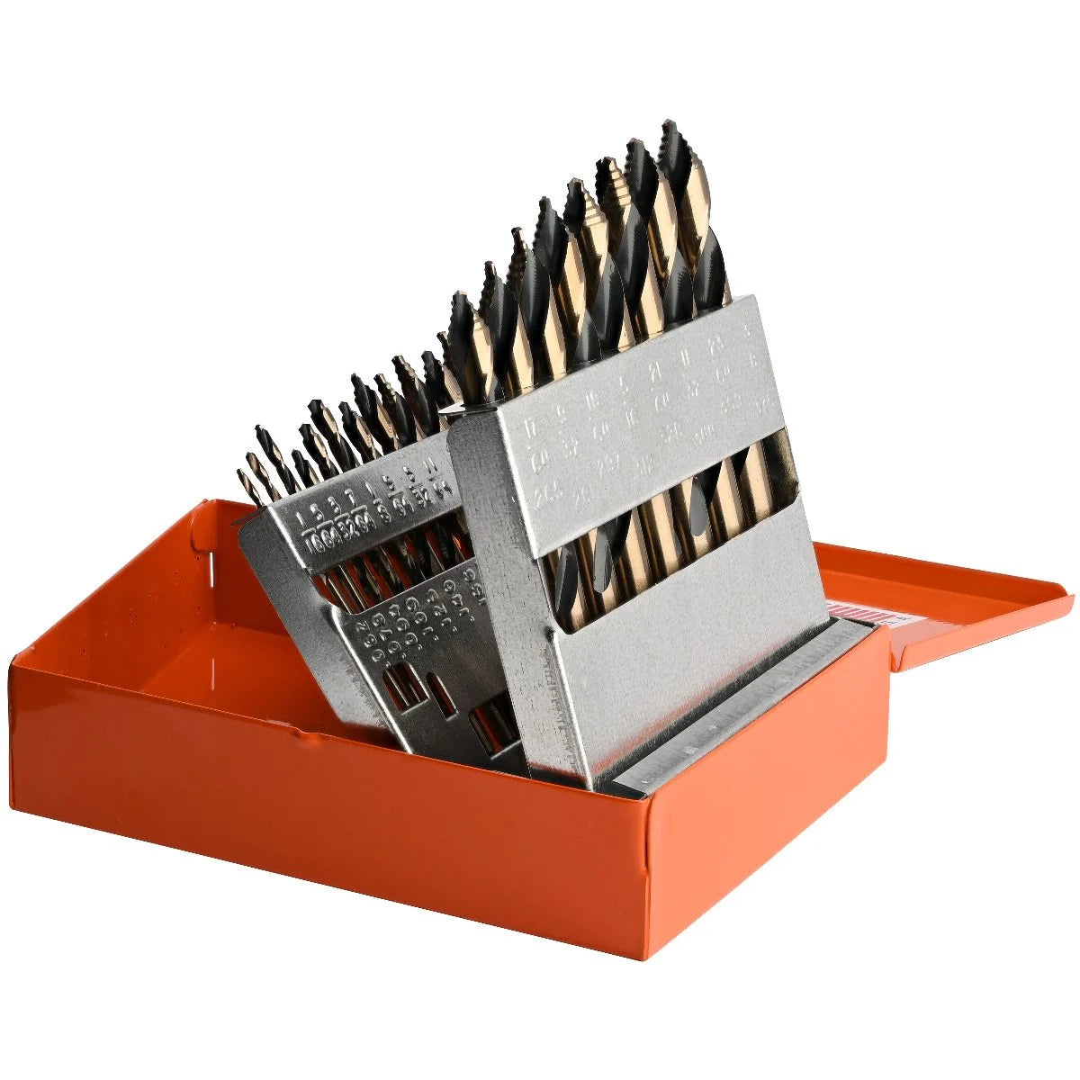 KnKut 15KK10 15-Piece Mechanics Length Step Point Drill Bit Set 1/16"-1/2" by 32nds