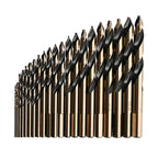 KnKut 15KK10 15-Piece Mechanics Length Step Point Drill Bit Set 1/16"-1/2" by 32nds - Tool Leaks