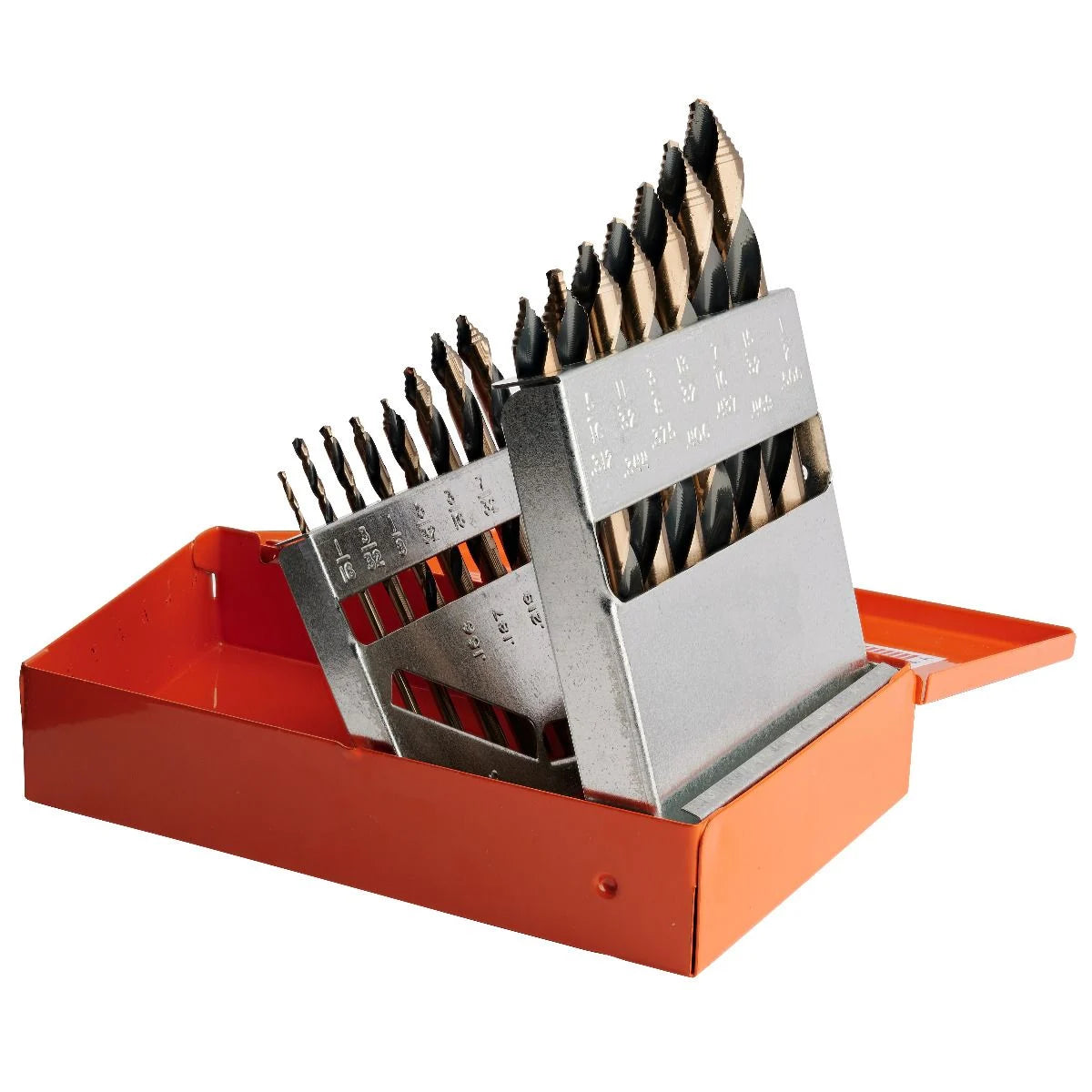KnKut 21KK10 21-Piece Mechanics Length Step Point Drill Bit Set 1/16"-3/8" by 64ths