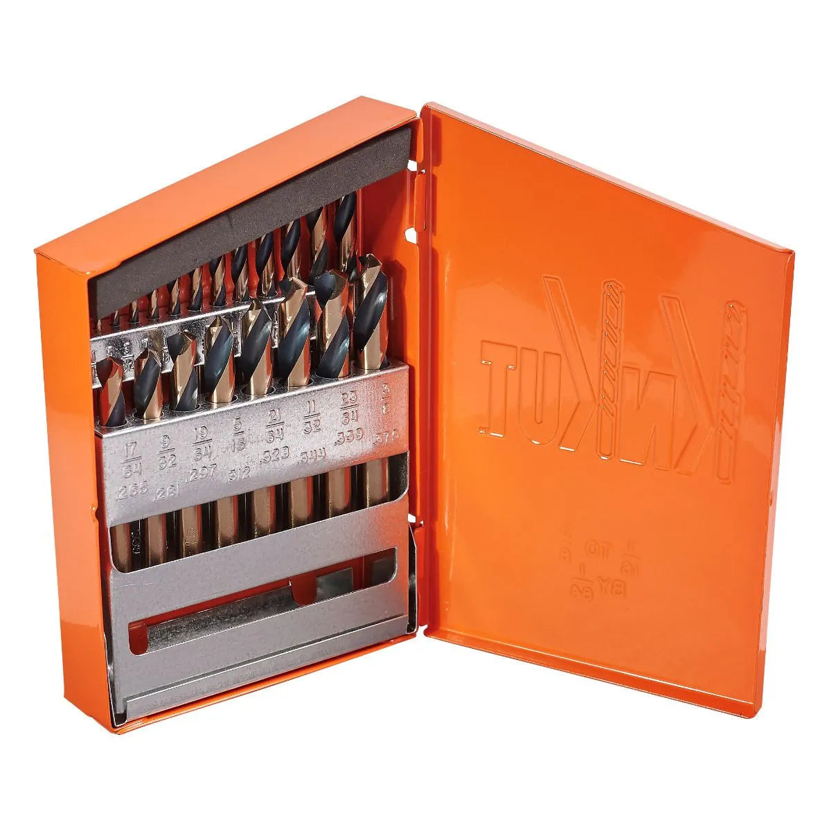 KnKut 21KK7 21-Piece Stubby Length Drill Bit Set 1/16"-3/8" by 64ths