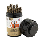 KnKut 29KK35DB 29-Piece Drill Buddy Heavy-Duty Hex Shank M35 Cobalt Jobber Length Drill Bit Set 1/16"-1/2" by 64ths - Tool Leaks