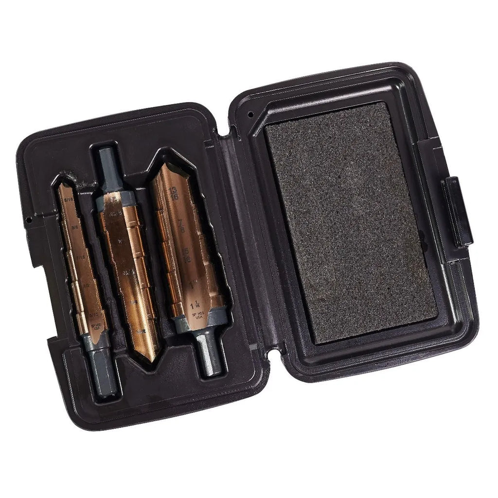 KnKut 3KK4SR 3-Piece Hole Expansion Step Reamer Set - Tool Leaks