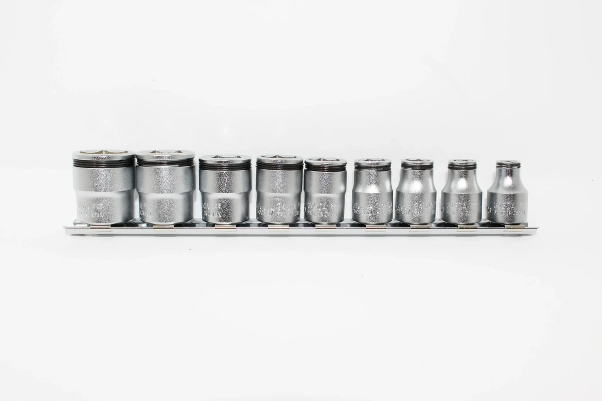 Ko-ken RS3450A/9 3/8" Drive Nut-Grip, SAE, Socket Set - 9-Piece