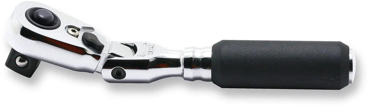 Ko-ken 2726ZB-3/8 1/4" Body 3/8" Drive Ratchet Handle 72 teeth Flexible Head Length 114mm Quick Release Z-series