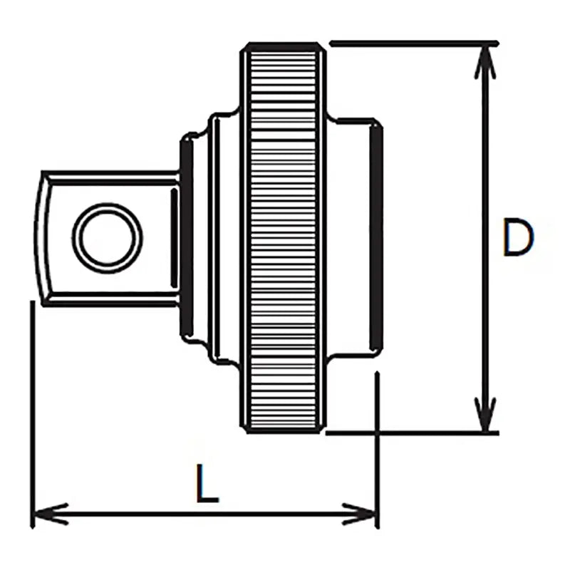 Ko-ken 2756Z 1/4" Drive Quick Spinner 1/4 Square Length 18mm Z-series