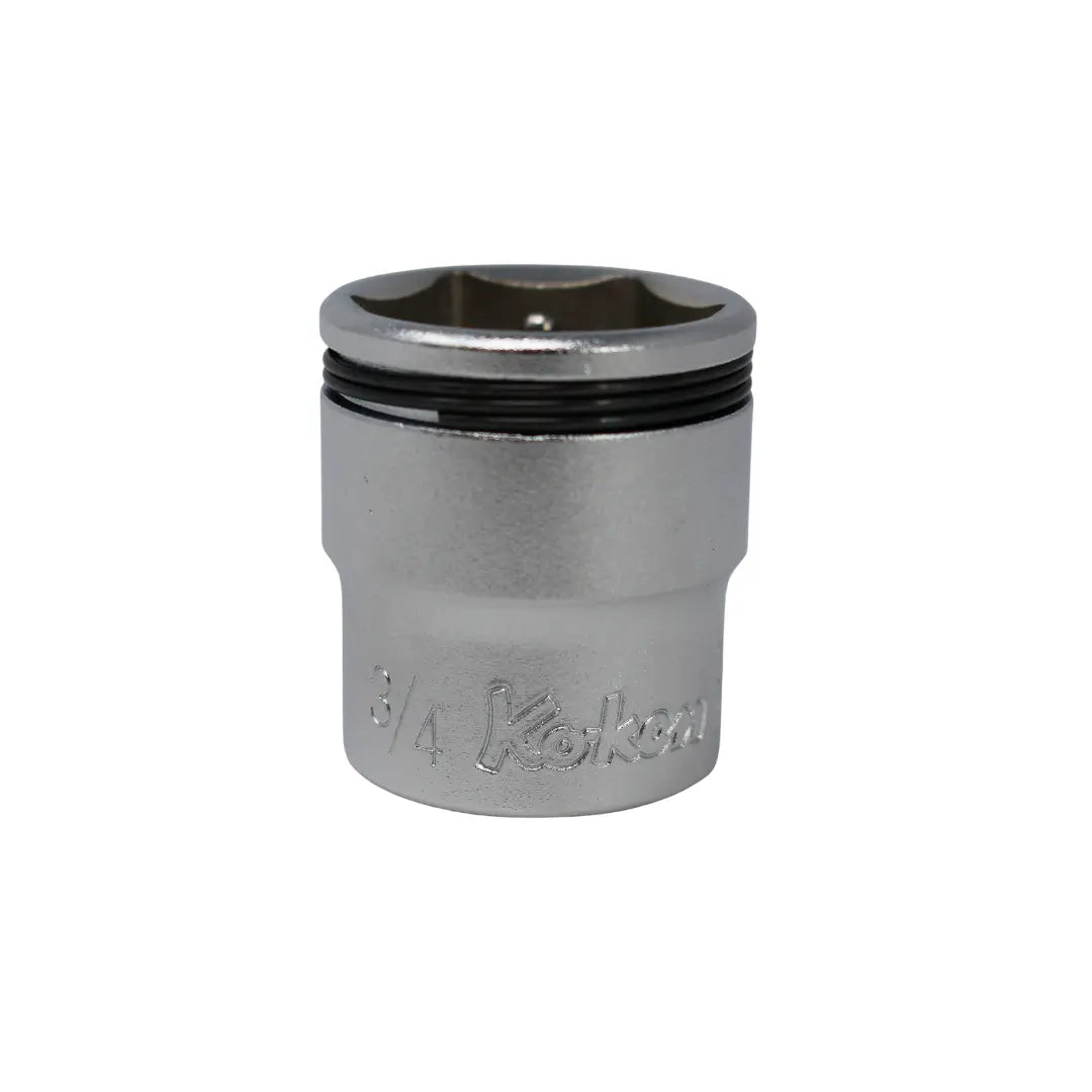 Ko-ken 3450A-3/4 3/8" Drive SAE Nut Grip Chrome Socket in 3/4