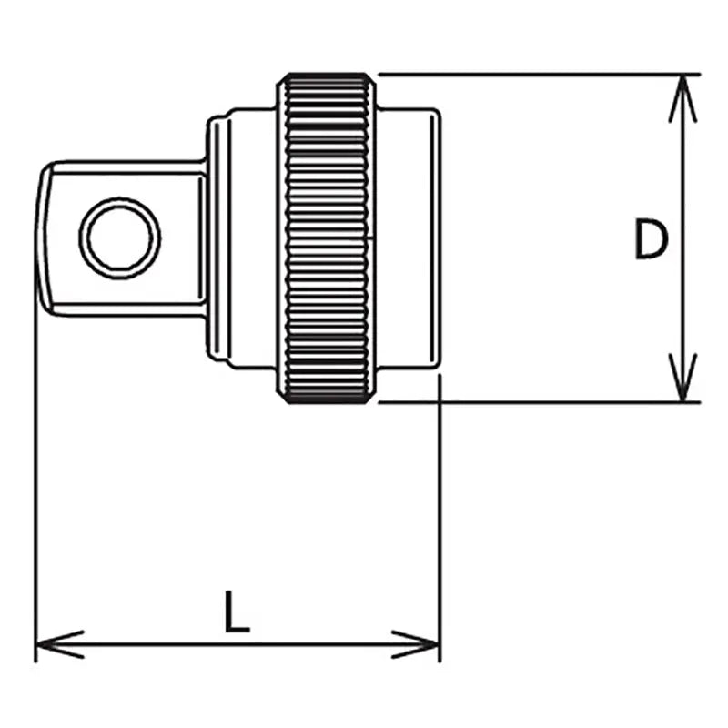 Ko-ken 3756ZS 3/8" Drive Quick Spinner 3/8 Square Length 25mm Z-series