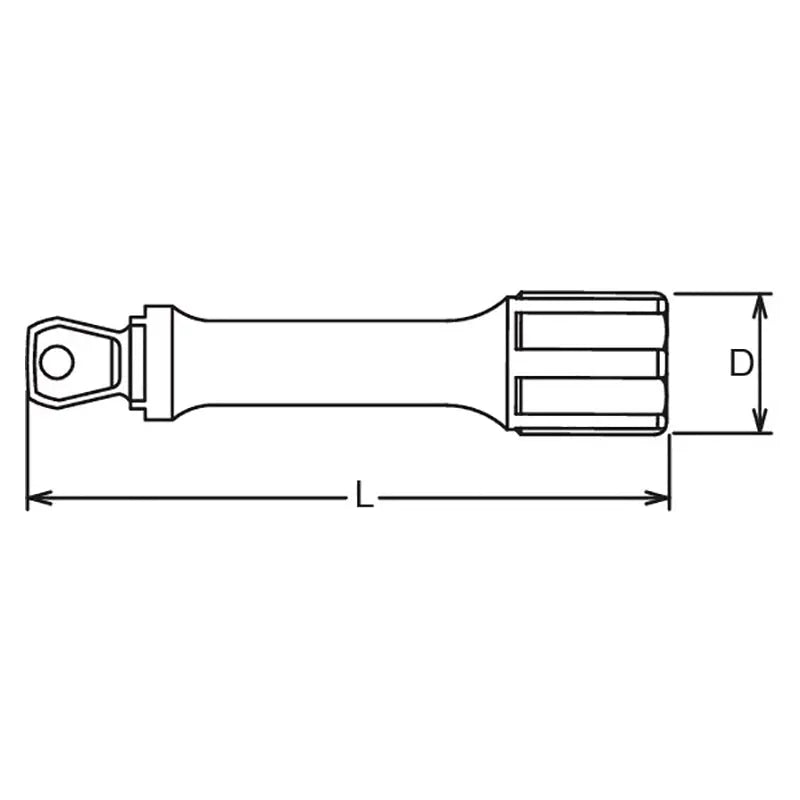 Ko-ken 3763-75 3/8" Drive Wobble-Fix Extension Bar Length 75mm
