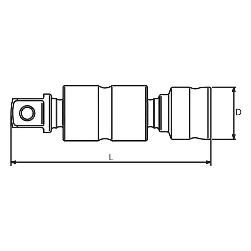 Ko-ken 3772Z 3/8" Drive Universal Double Joint 3/8 Square Length 65mm Z-series