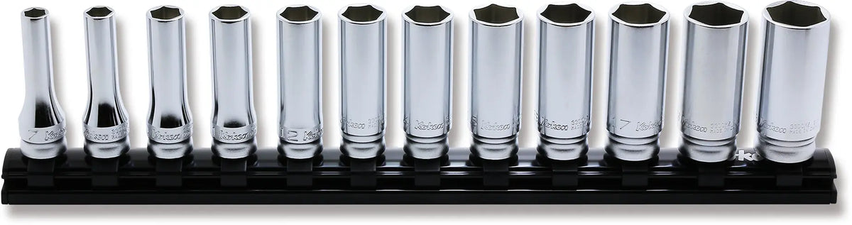 Ko-ken RS3300MZ/12 3/8" Drive Socket Set 7-19mm 6 point 300mm Z-series 12-Piece