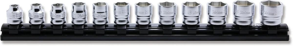 Ko-ken RS3400MZ/12 3/8" Drive Socket Set 7-19mm 6 point 300mm Z-series 12-Piece