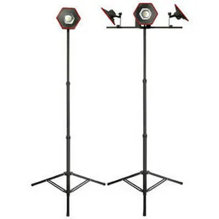 MAXXEON MXN10153 LUMENATOR Series Heavy-Duty TRIPLE Head Telescopic Tripod Work Light