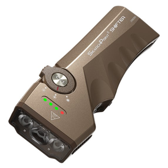MAXXEON MXN04041 SearchPoint SHIFTER Rechargeable Handheld Flashlight - BROWN