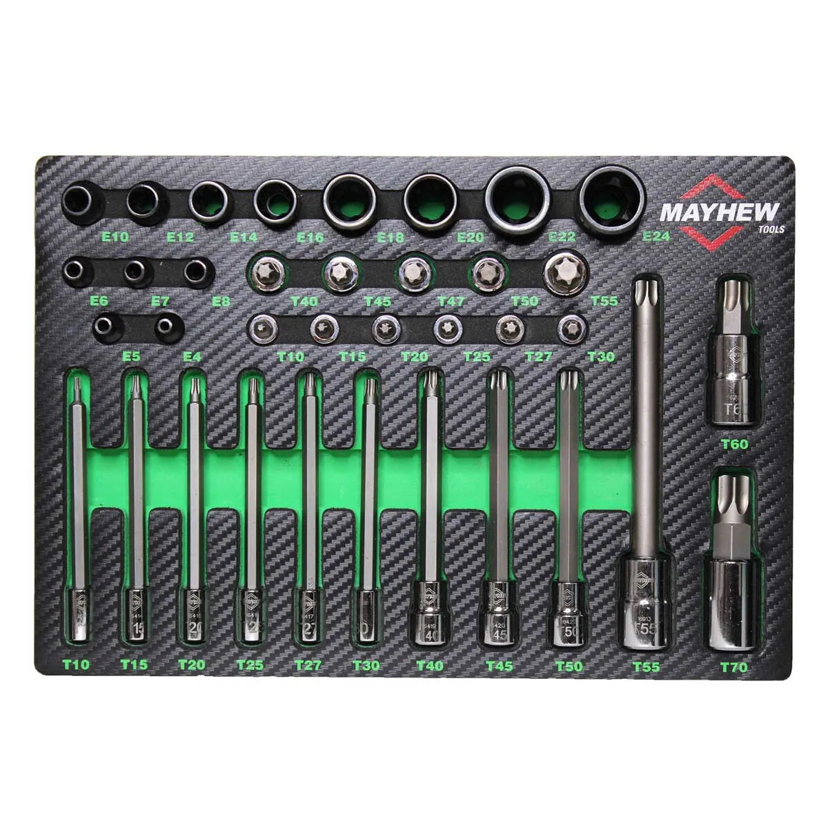 Mayhew 16063F 36-Piece TORX Master Socket Bit Set