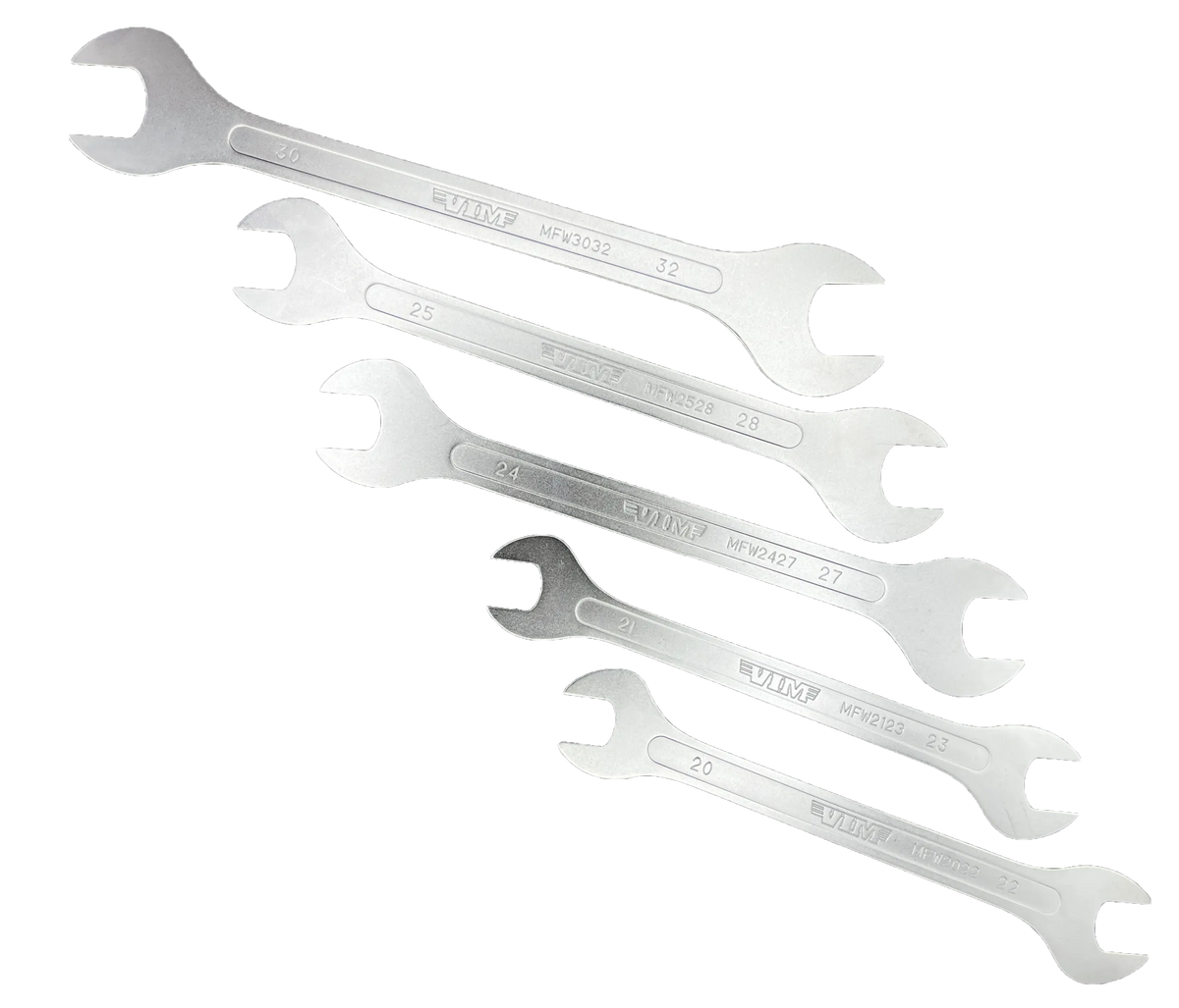 VIM Tools MFW200 5-Piece Large Flat Wrench Extension Set - Metric