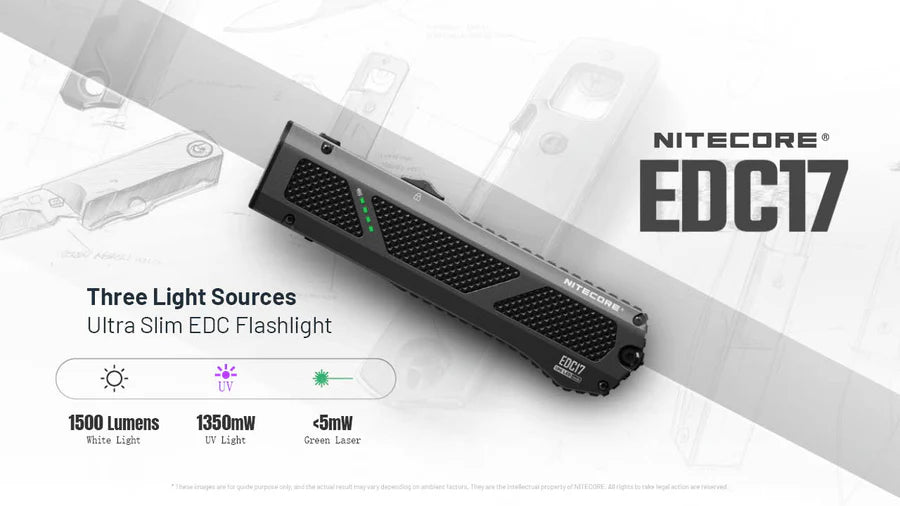 NITECORE EDC17 1500 Lumen EDC Flashlight - Black - Tool Leaks
