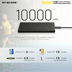 NITECORE NB10000 10000mAh Power Bank - Black - Tool Leaks