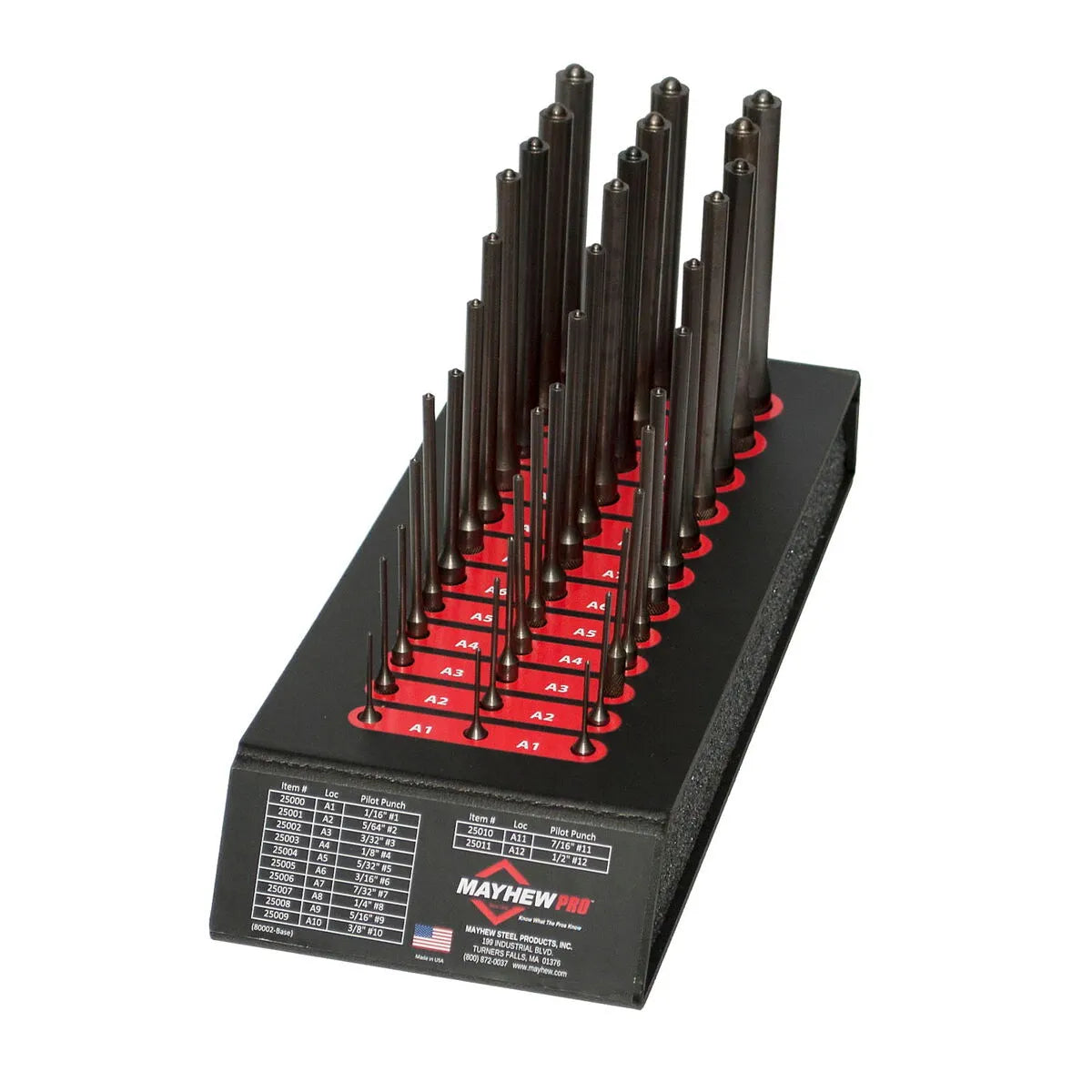 Mayhew 80002 36-Piece Pilot Punch Display