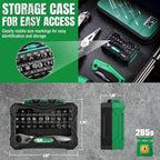 SK Tools SK03449 32-Piece 1/4" Drive Micro Ratcheting Bit Driver Set - Tool Leaks
